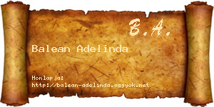 Balean Adelinda névjegykártya
